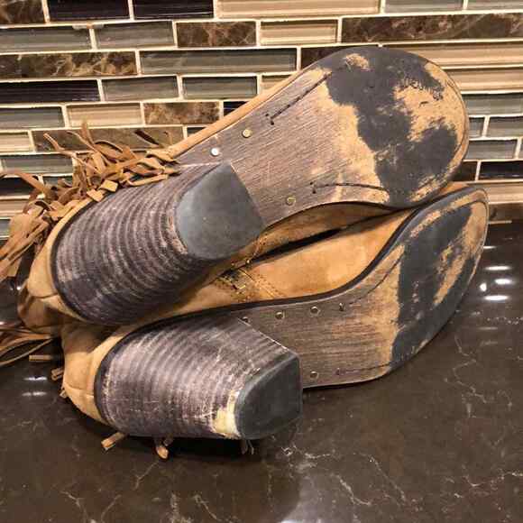 Sam Edelman Louie fringe booties Women’s Size 8.5 Boots - Picture 6 of 7